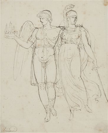 ARTISTA NEOCLASSICO  - Eolo e Atena.