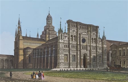 ARTISTA DEL XIX SECOLO  - Certosa di Pavia.