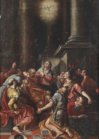 ARTISTA VENETO DEL XVII SECOLO  - Pentecoste.