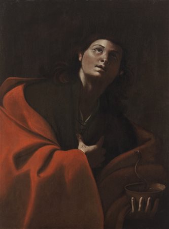 ARTISTA NAPOLETANO DEL XVII SECOLO  - San Giovanni Evangelista. .
