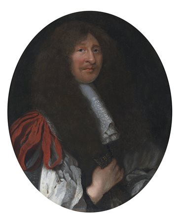 SCUOLA FRANCESE DEL XVII SECOLO  - Ritratto di nobiluomo. .