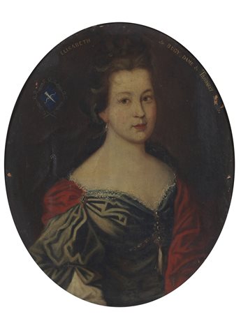 SCUOLA FRANCESE DEL XVIII SECOLO  - Ritratto di Elisabeth de Bugy Dame de Troussay.