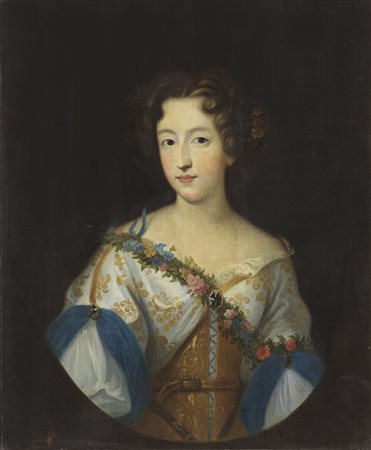 ARTISTA ROMANO DEL XVII SECOLO  - Ritratto di gentildonna.