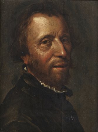 ARTISTA LOMBARDO DEL XVII SECOLO  - Ritratto d'uomo.