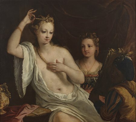 BELLUCCI ANTONIO (1654 - 1726) - La toeletta di Belinda. .