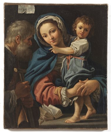 ARTISTA DEL XVIII SECOLO  - Madonna con bambino e San Giuseppe.