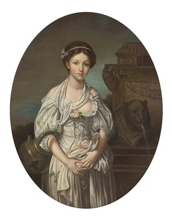 ARTISTA FRANCESE DEL XVIII-XIX SECOLO  - La brocca rotta. .