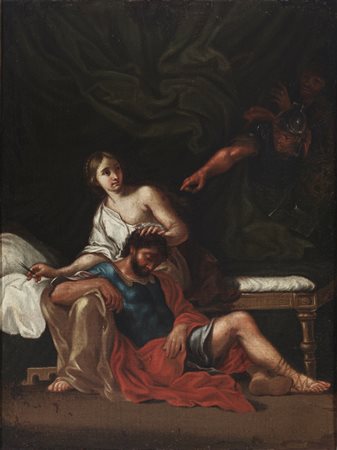  ARTISTA ROMANO DEL XVIII SECOLO - Sansone e Dalila.