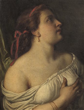 ARTISTA DEL XVIII-XIX SECOLO  - Ritratto di donna.