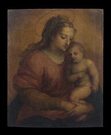  SEBASTIANO FILIPPI BASTIANINO (1532 - 1602) - Madonna con il Bambino.