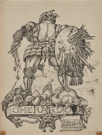 MARTINI ALBERTO (1876 - 1954) - Gherardo più furioso di Orlando.