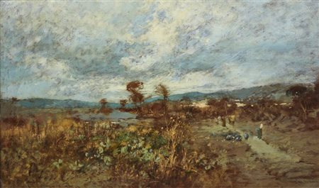 PELLICCIOTTI TITO (1871 - 1950) - Ritorno dai campi.