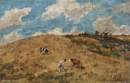 ROBBE  LOUIS MARIE DOMINIQUE (1806 - 1887) - Al pascolo.