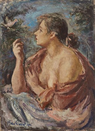 BARBIERI CONTARDO (1900 - 1966) - Ritratto di donna.