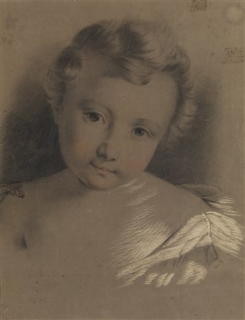 ARTISTA DEL XIX SECOLO  - Volto di bambino. .