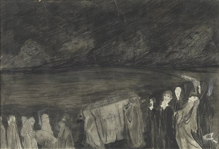 HONZATKO-MEDIZ GERTRUDE (1893 - 1975) - Processione del funerale.