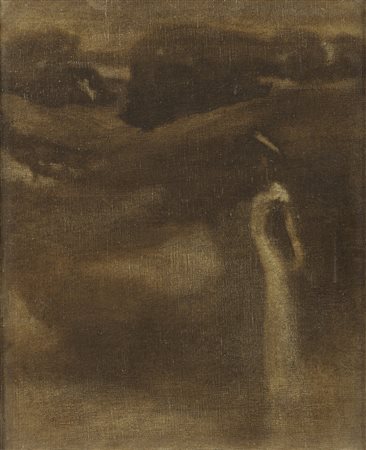 CARRIÈRE EUGÈNE (1849 - 1906) - Promenade à la campagne (Rêverie).