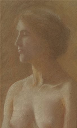  ARTISTA BELGA DEGLI INIZI DEL XX SECOLO - Les yeux clos.