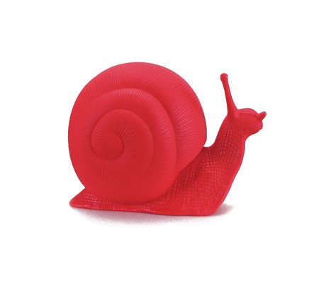 CRACKING ART Chiocciola multiplo in plastica rossa cm. 110x65x82, esemplare...