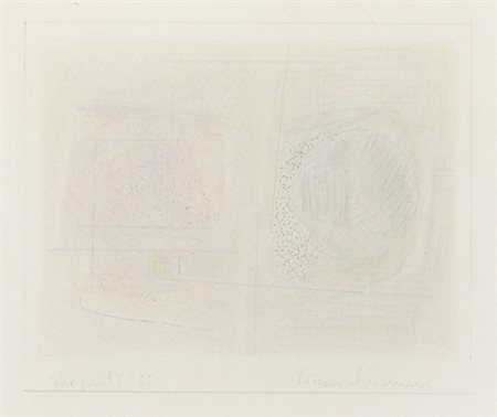 RICCARDO GUARNERI Firenze 12/09/1933 Due punti, 1965 tecnica mista su carta...