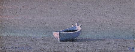 WALTER LAZZARO Roma 05/12/1914 - Milano 03/03/1989 Barca Bianca, 1978 olio su...