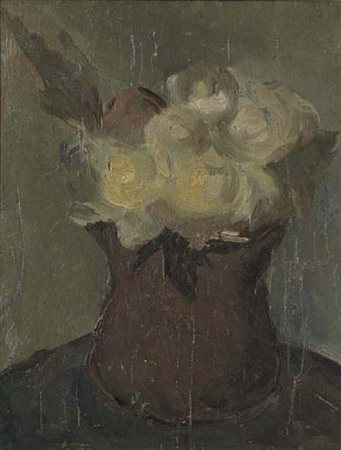 FILIPPO SCROPPO Riesi (Cl) 01/01/1910 - Torino 22/05/1993 Fiori, 1936 ca olio...