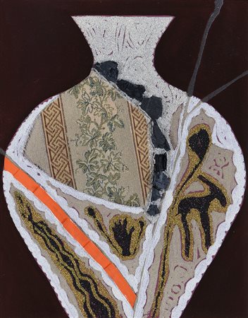 HASSAN FATHI Il Cairo (Egitto) 1957 Contenitore magico, 2009 olio, sabbie e...