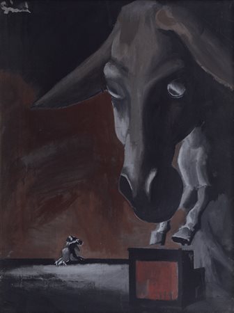 MARIO SIRONI Sassari 12/05/1885 - Milano 05/08/1961 Gran ballata surreale,...