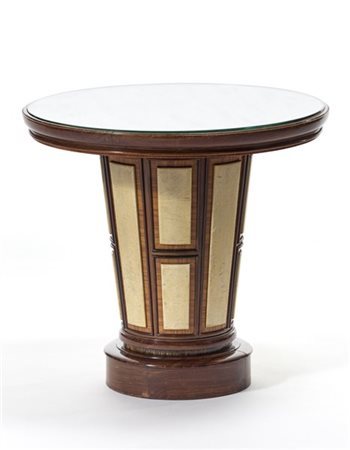 Gio Ponti Tavolino da salotto con piano circolare e sostegno troncoconico ribalt