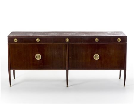 Guglielmo Ulrich Credenza con cinque cassetti nella fascia superiore e due stipi