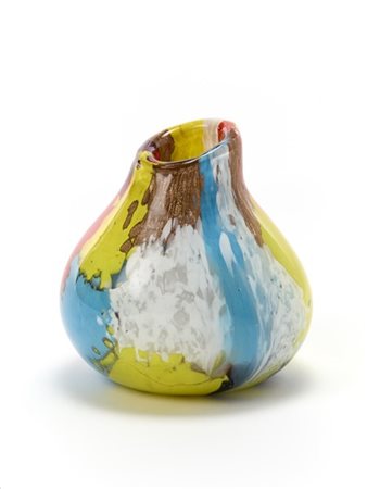 Dino Martens Vaso globulare della serie "Oriente". Esecuzione Aureliano Toso, Mu