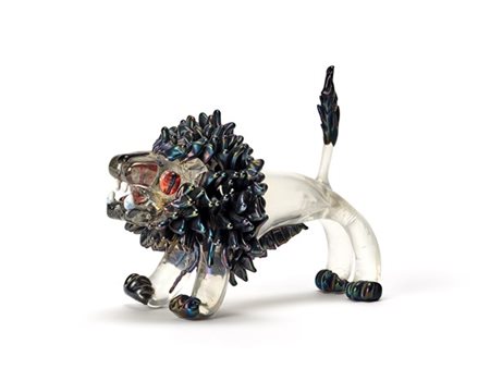 Ercole Barovier "Leone"
Scultura in vetro cristallo con criniera, zampe e coda a