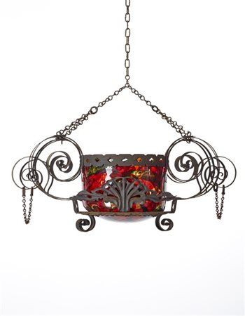 Umberto Bellotto "Connubio di ferro e vetro"
Cesendello in ferro battuto e lamin