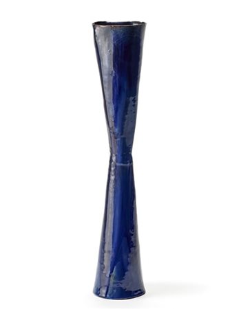 Fausto Melotti "Vaso"
Scultura in ceramica smaltata nei toni del blu. 1960ca. Ma
