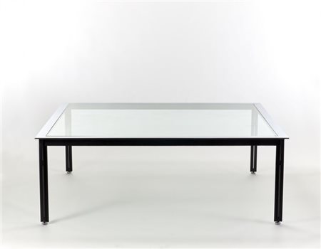 Luigi Caccia Dominioni Tavolo della serie "T10 Fasce Cromate". Produzione Azucen