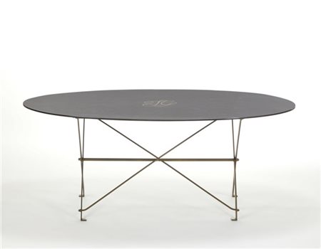 Luigi Caccia Dominioni Tavolo da pranzo modello "T3". Esecuzione Azucena, Milano