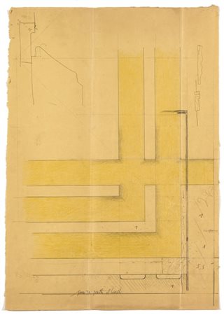 Carlo Scarpa (1906-1978) e collaboratori "Negozio Olivetti a Venezia"
Foglio con