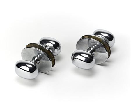 Luigi Caccia Dominioni Lotto di due coppie di maniglie modello "M3 Patata". Prod