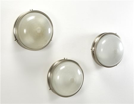 Sergio Mazza Lotto di tre plafoniere modello "Sigma". Produzione Artemide, Milan