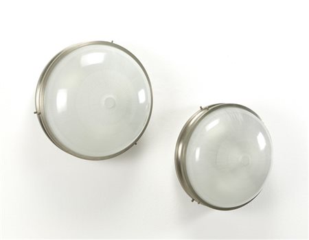 Sergio Mazza Lotto di due plafoniere modello "Sigma". Produzione Artemide, Milan