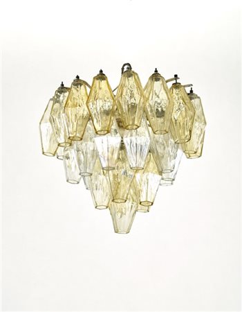 Venini Lampada a sospensione a poliedri. Venini, Murano, 1958ca. Vetro sof