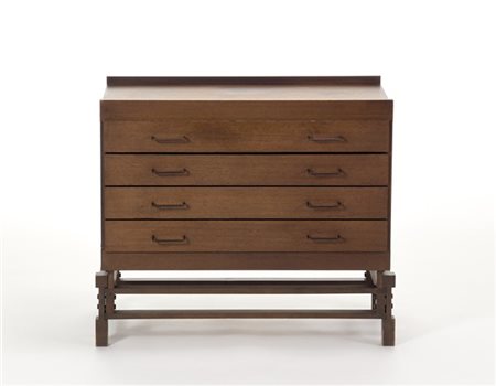 Leonardo Fiori Cassettiera a quattro cassetti. Produzione Isa, Ponte San Pietro,