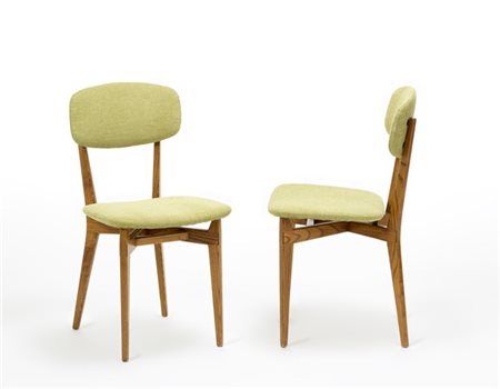 Ico Parisi Coppia di sedie modello "691". Cassina, Meda, 1955ca. Legno di frassi