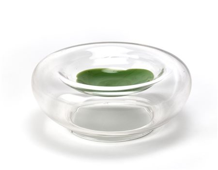 Venini Centrotavola modello "250.20". Murano, 1971. Vetro soffiato cristallo con