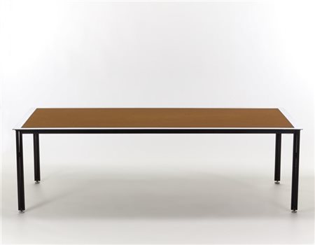 Luigi Caccia Dominioni Tavolo della serie "T10 Fasce Cromate". Produzione Azucen