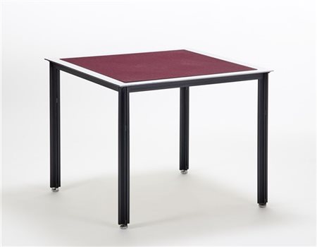 Luigi Caccia Dominioni Tavolo della serie "T10 Fasce Cromate". Produzione Azucen