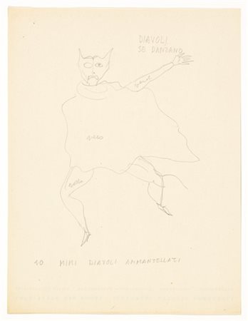 Gio Ponti "Diavoli se danzano"
Bozzetto per i costumi di scena dei diavoli per l
