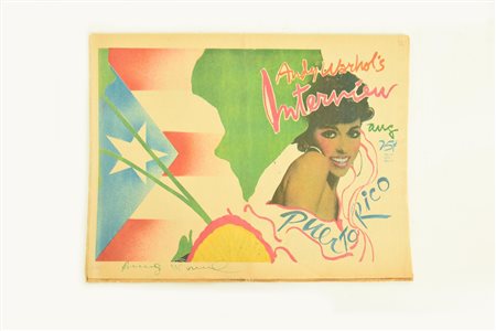 Andy Warhol (1928 - 1987) INTERVIEW. RITA MORENO pennafeltro su copertina...