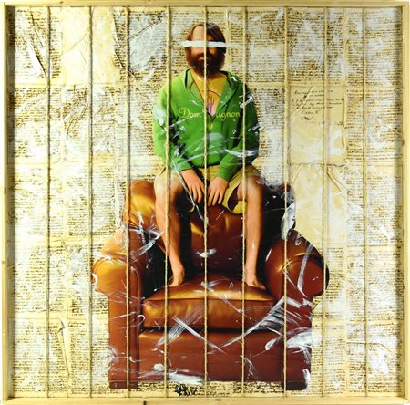 Tommy Goodman (1975) ALIVE IN TUCSON tecnica mista su cartone, cm 95x95 sul...