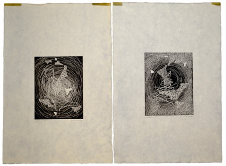 Luigi Veronesi (1908 - 1998) LOTTO DI DUE ACQUAFORTI due...